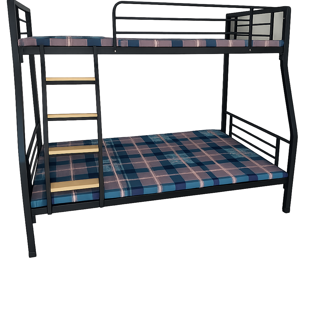 Giường tầng sắt khung sắt hộp vuông rộng 1m/1m2