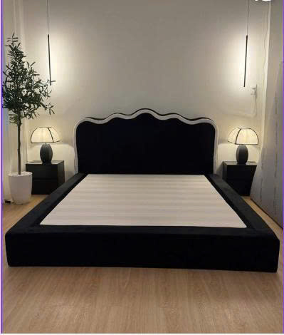 Giường Pallet Kẹo Dẻo Thiết Kế Bo Góc An Toàn, Hiện Đại rộng 1m4 dài 1m9