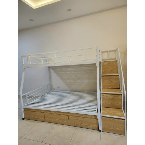 giường cầu thang ngoài 1m4/1m6 dài 2m5 cao 170